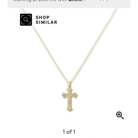Gold crucifix necklace - Picture 4 of 4
